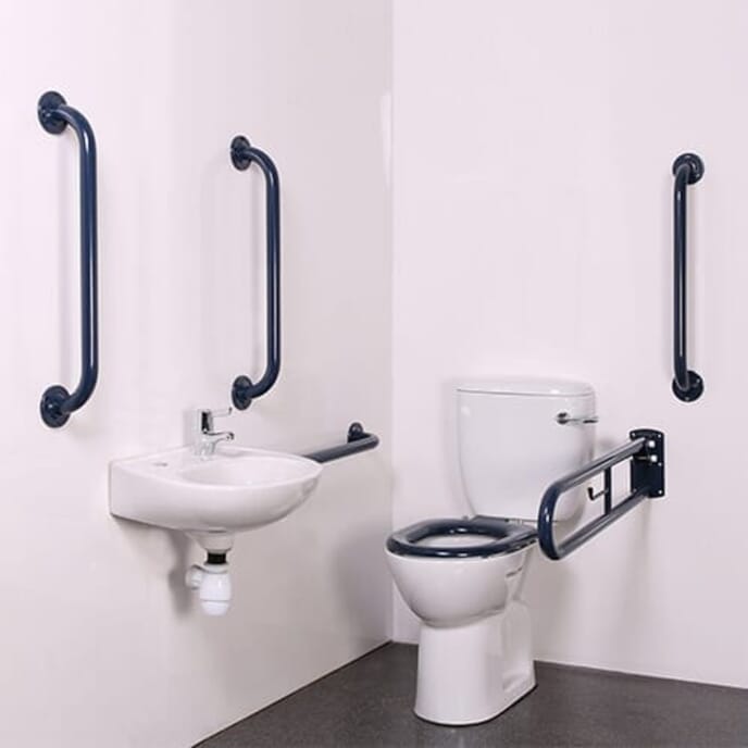 doc m toilet set blue