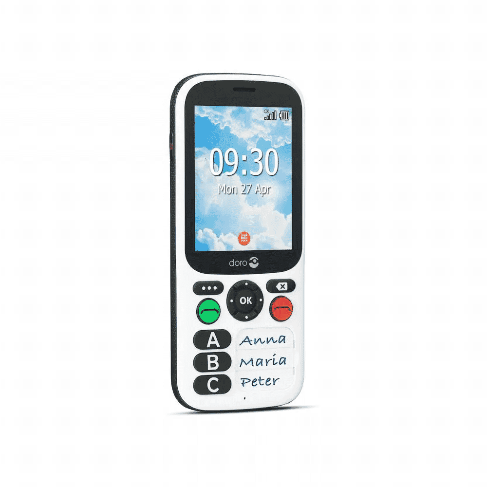 doro 780x simple mobile phone other angle