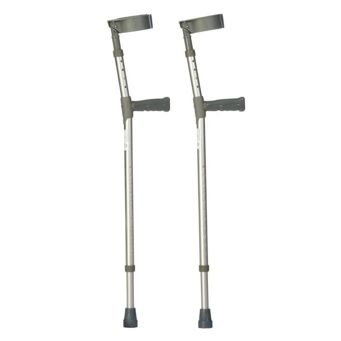 double adjustable elbow crutches small