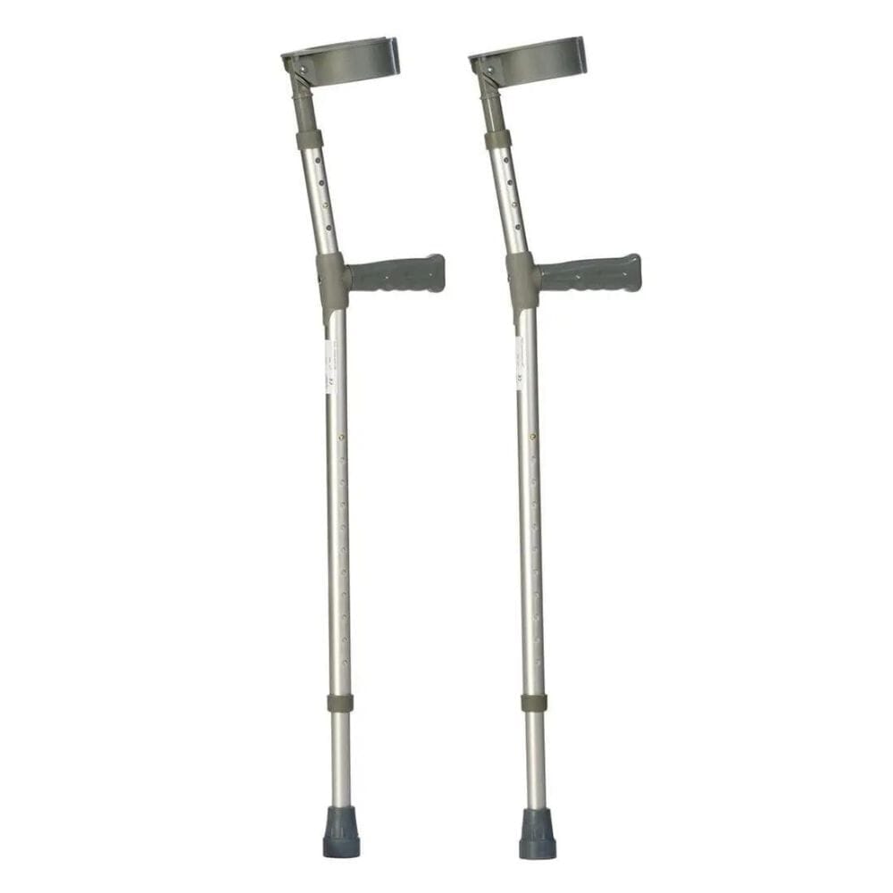 double adjustable elbow crutches small