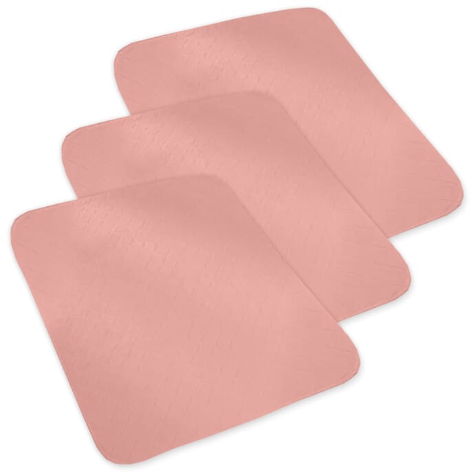 double washable absorbent bed protector triple pack