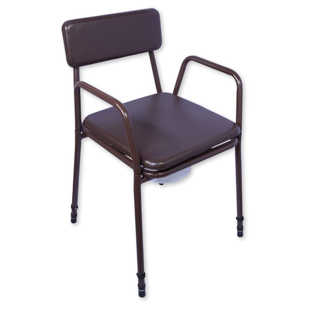 dovedale adjustable height and detachable arms commode full commode