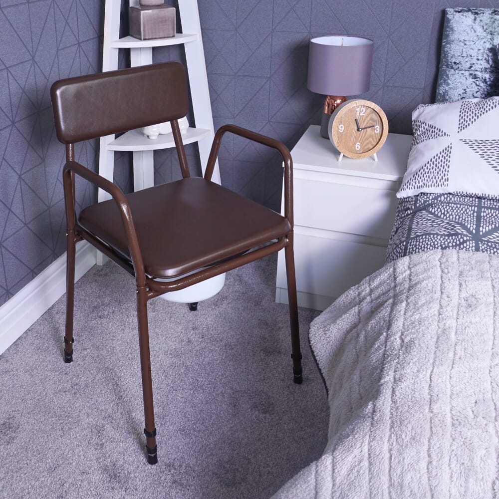 dovedale adjustable height and detachable arms commode lifestyle