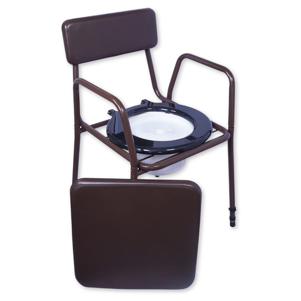 dovedale adjustable height and detachable arms commode no seat