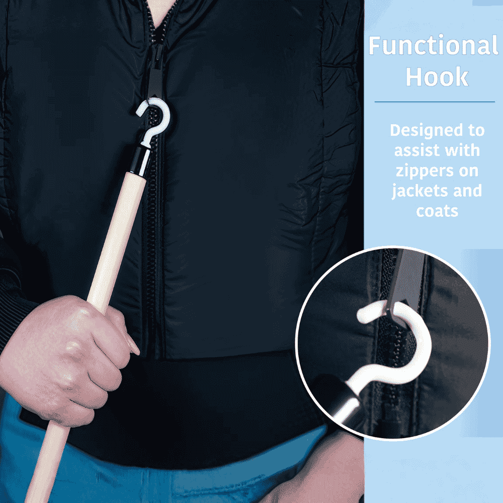 dressing stick zip hook
