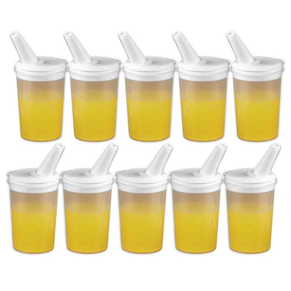 drinking beaker with adjustable spout pack of 10
