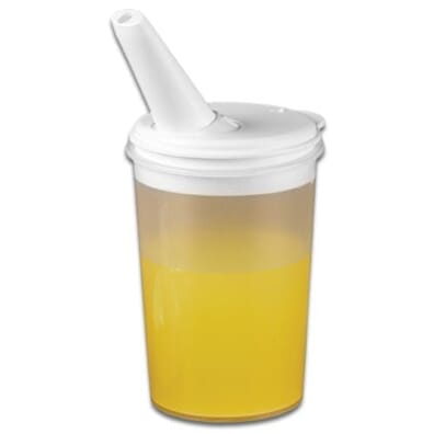 Drinking Beaker with Adjustable Spout