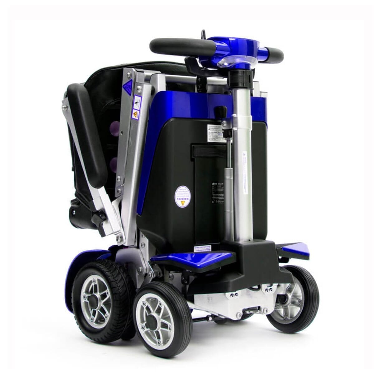 drive autofold elite folding mobility scooter blue folded
