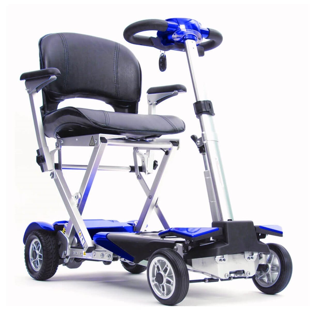 drive autofold elite folding mobility scooter blue