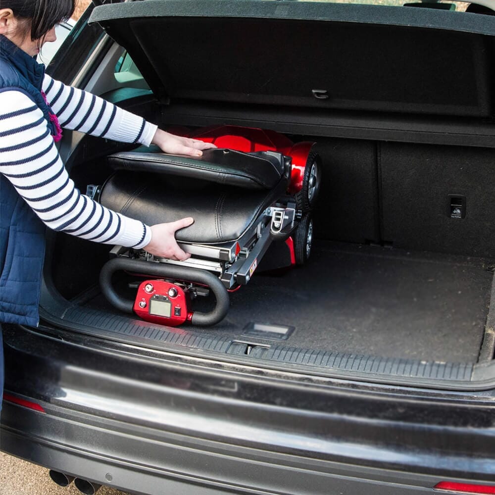 drive autofold elite folding mobility scooter in car boot