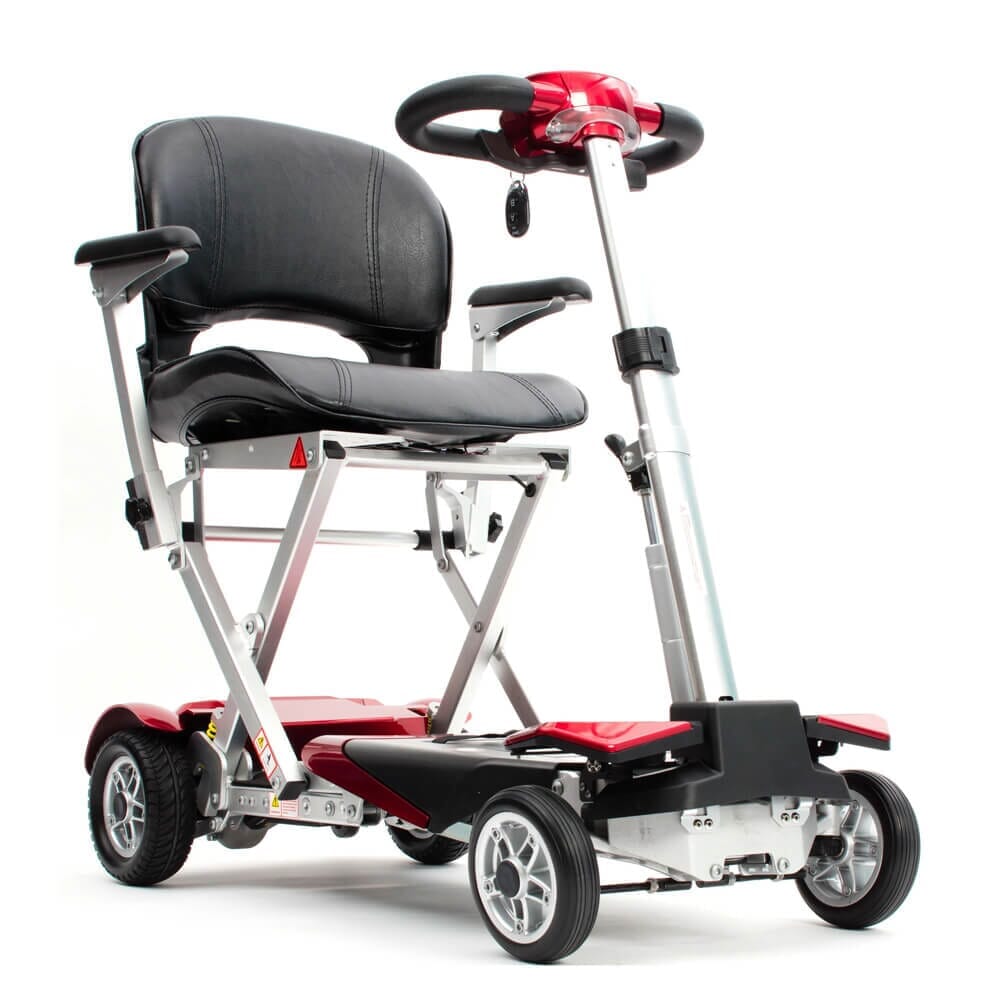 drive autofold elite folding mobility scooter red