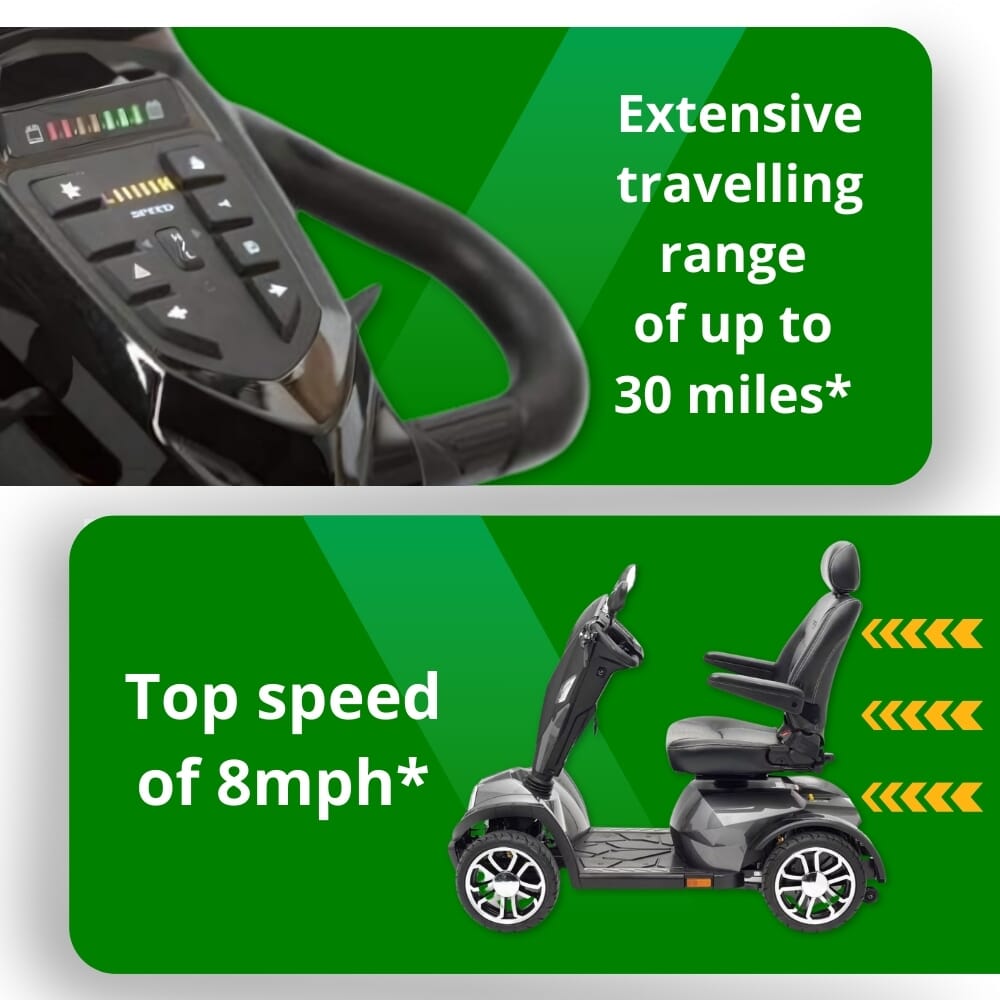 drive cobra mobility scooter features speed range