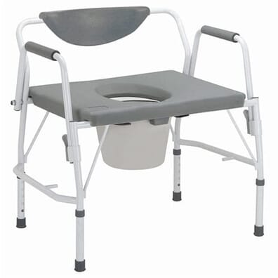 Drive Deluxe Adjustable Bariatric Drop Arm Commode