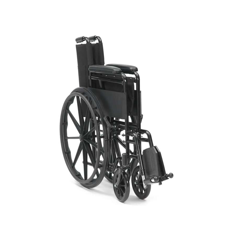 drive folding silver sport wheelchair folded size