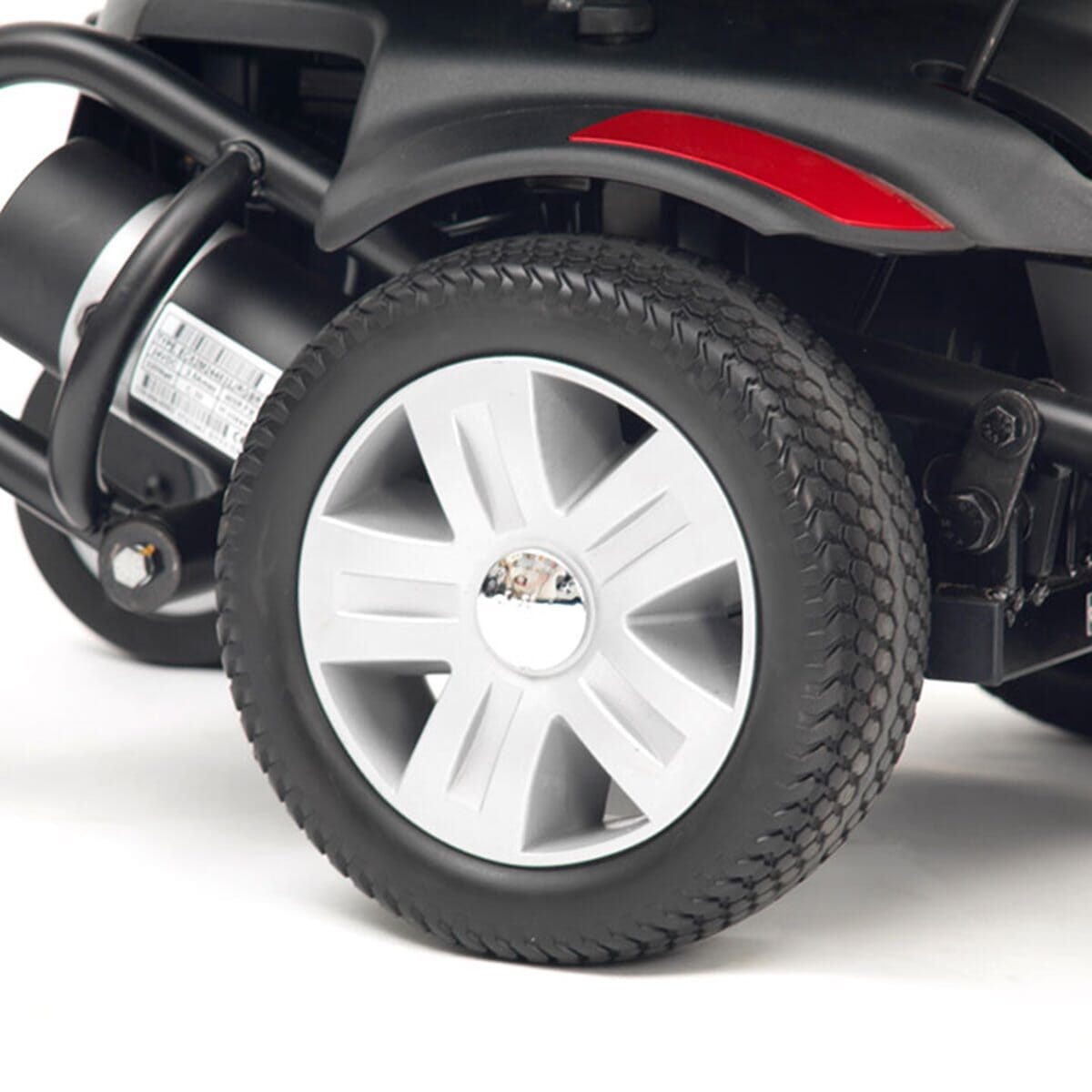 drive titan axs powerchair wheel detail