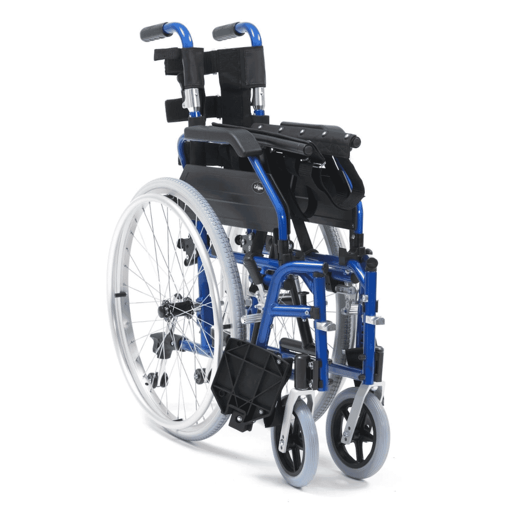 drive xs aluminium wheelchair blue 18 inch folded