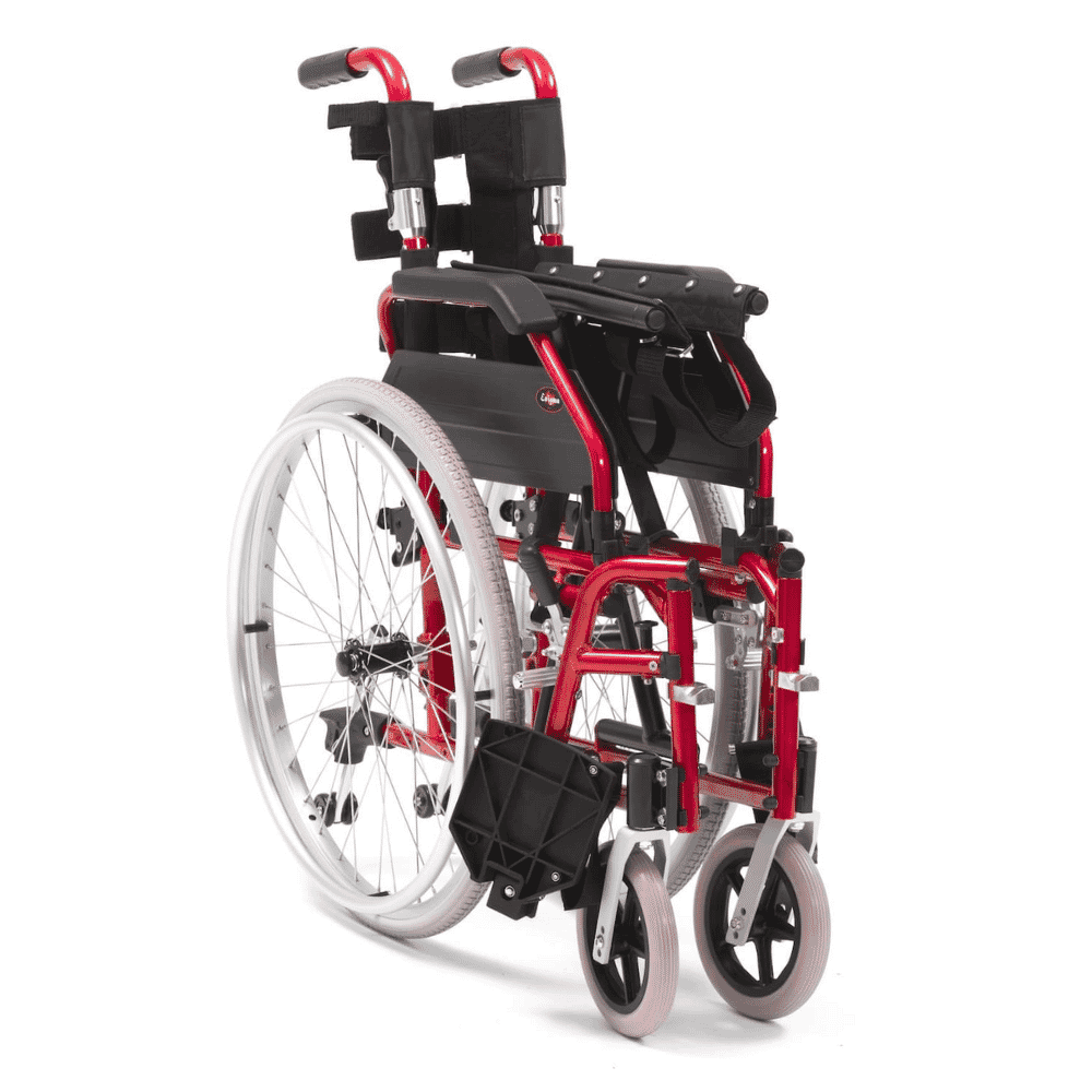 drive xs aluminium wheelchair red 20 inch folded