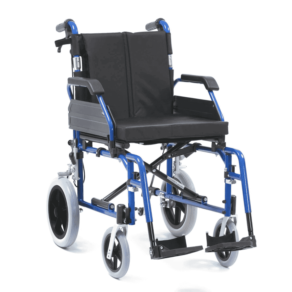 View Drive XS Transit Wheelchair 18 Blue information