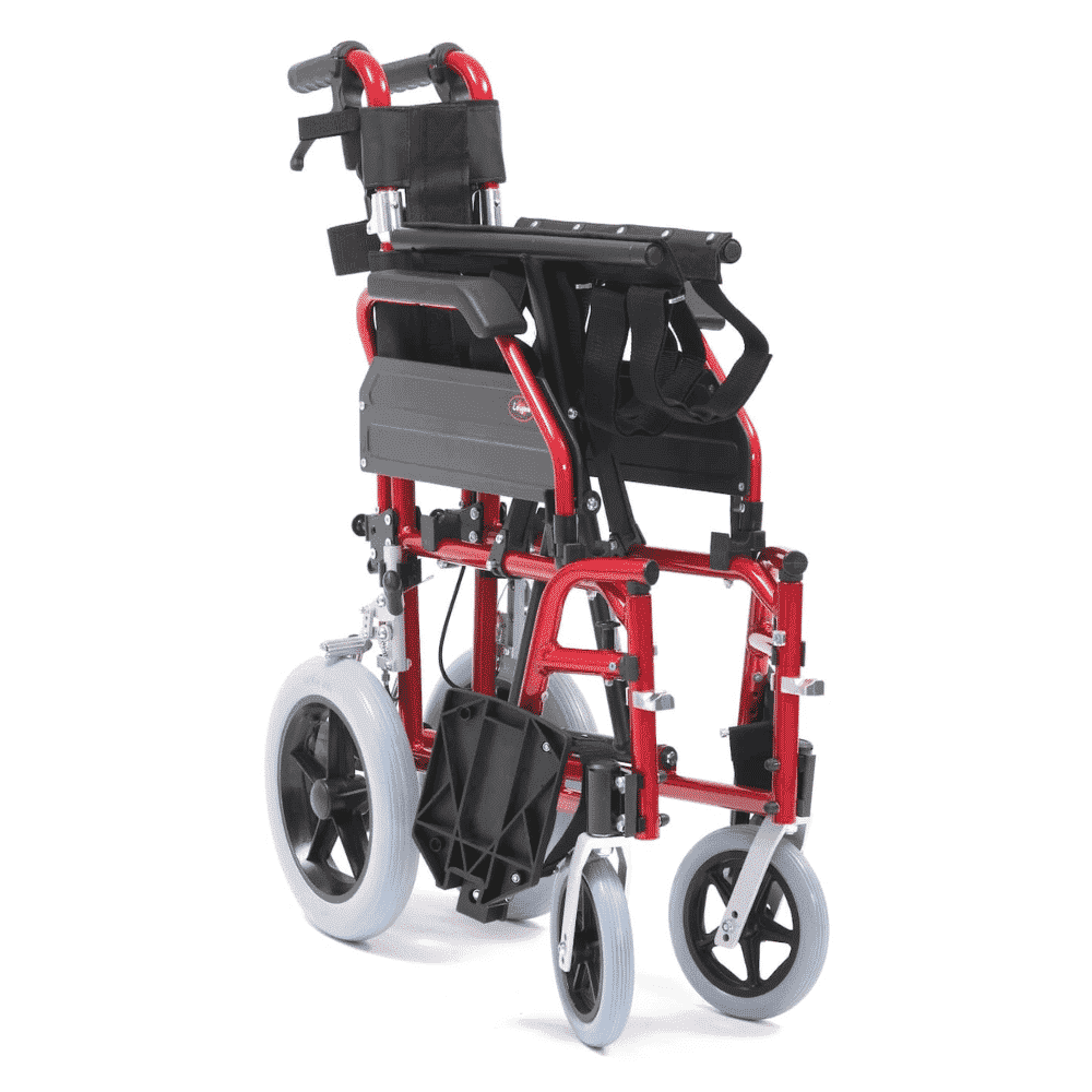 drive xs transit wheelchair 20 red folded