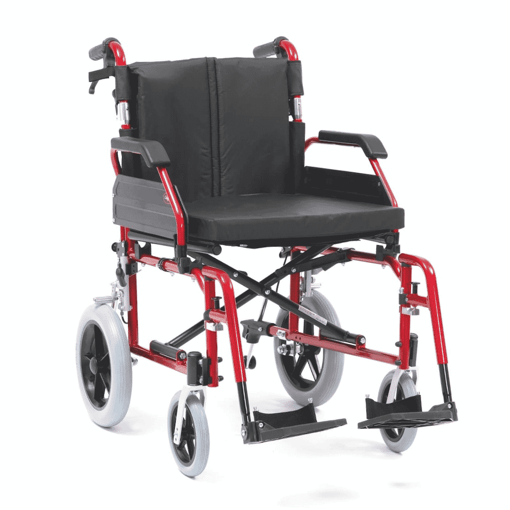 drive xs transit wheelchair 20 red