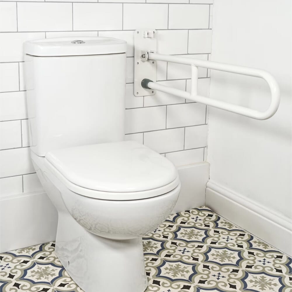 drop down toilet support rail lifestyle