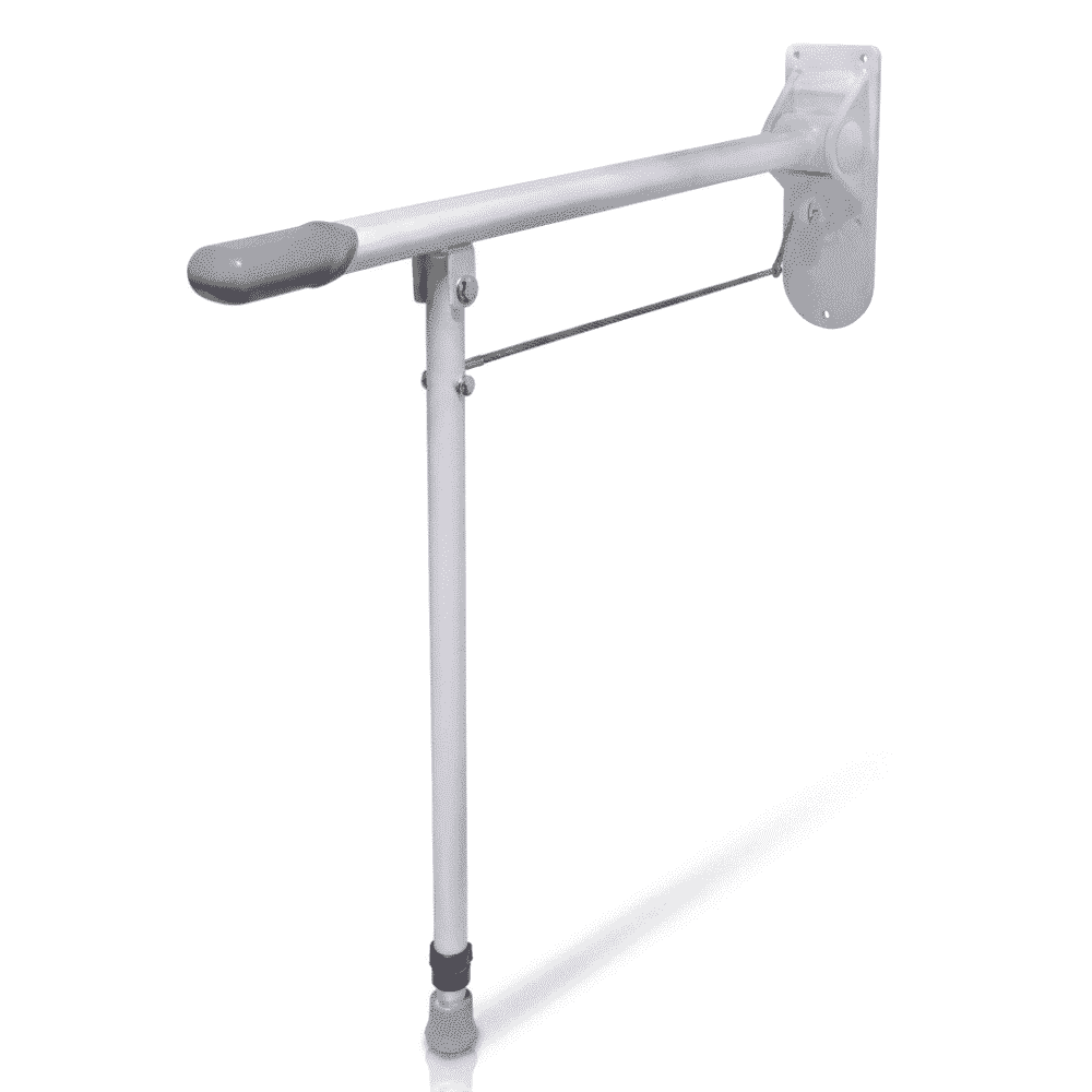 Drop Down Toilet Support Rail with Leg