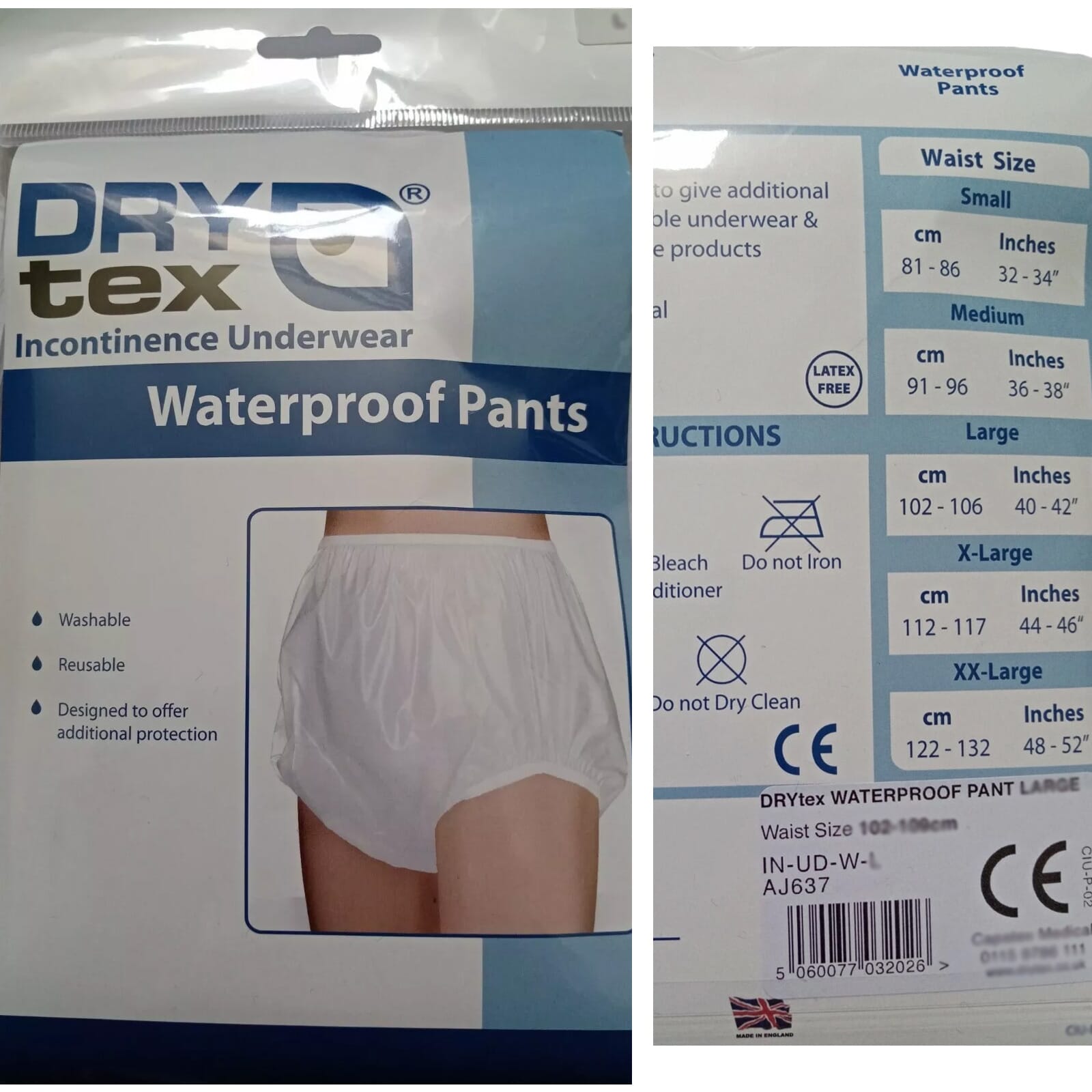 drytex pvc pants packaging