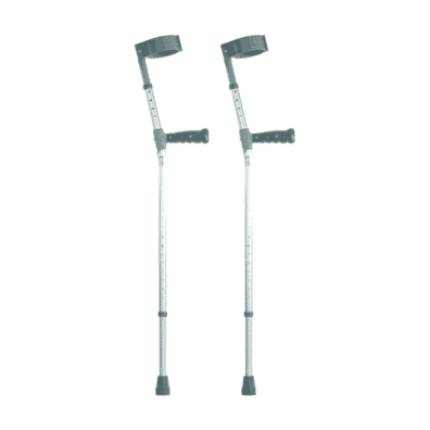 Dual Adjustable Crutches with Plastic Handles
