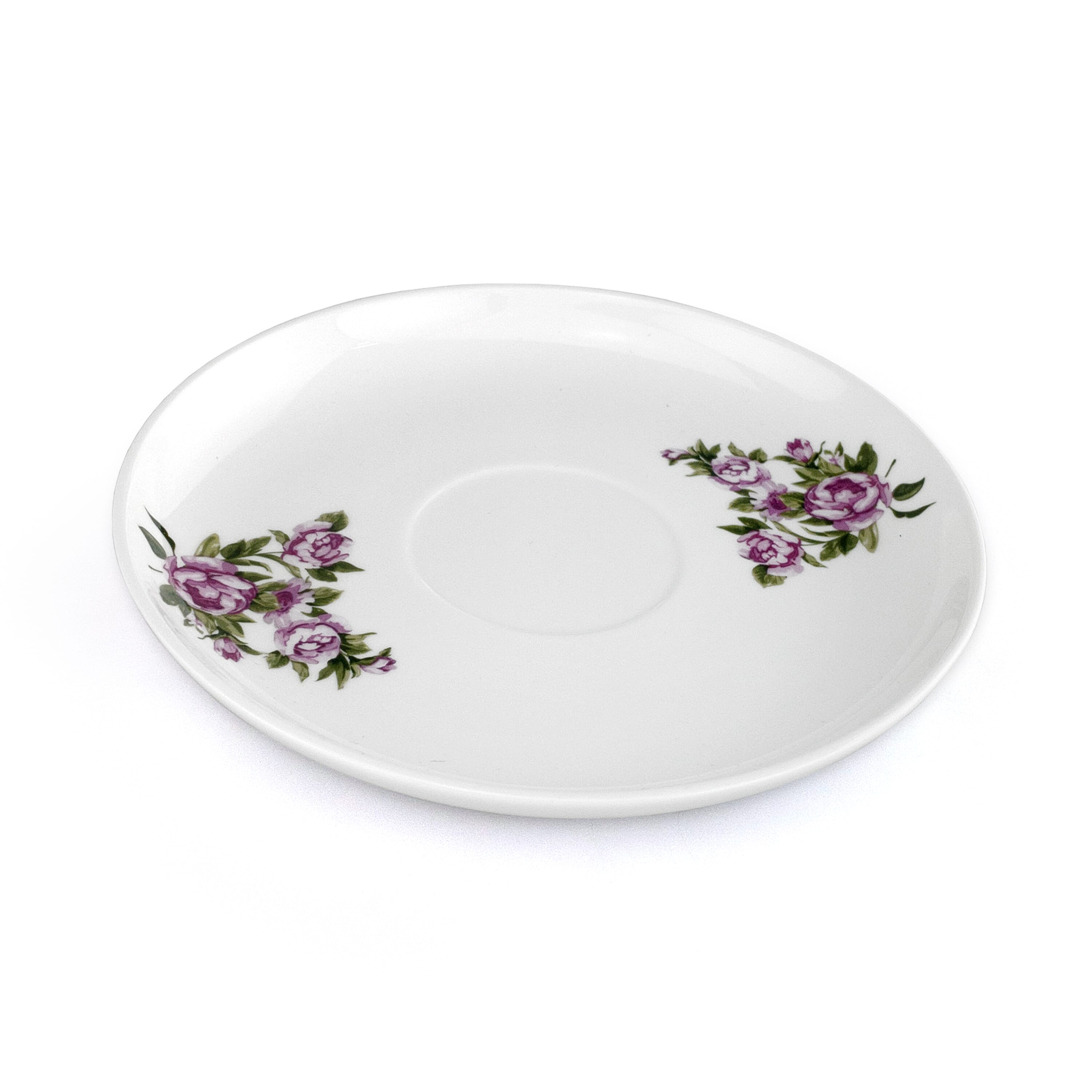 dual handle bone china cup saucer plate