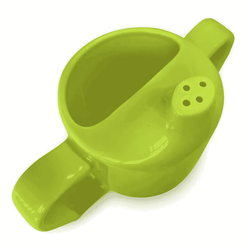 dual handled adult drinking cup green spout