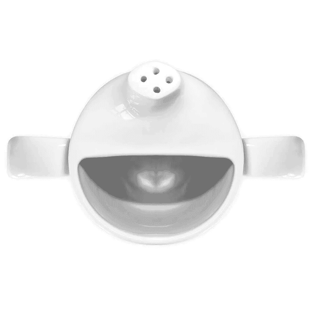 dual handled adult drinking cup white above