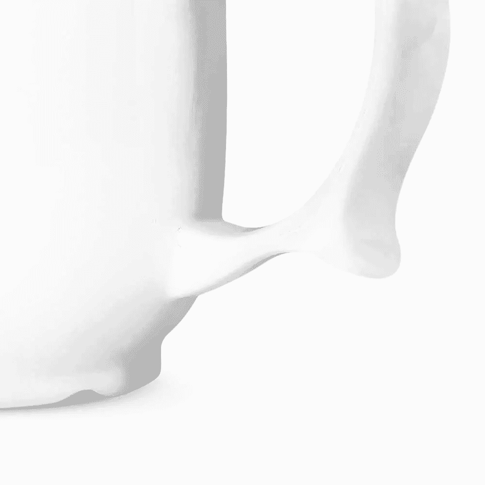 dual handled adult drinking cup white handle