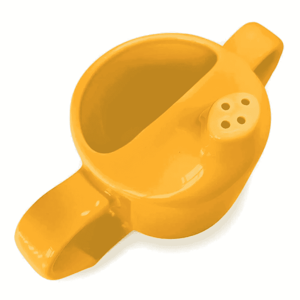 dual handled adult drinking cup yellow spout