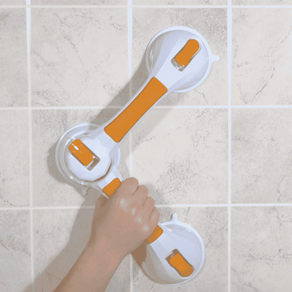 dual rotating suction cup grab bar front