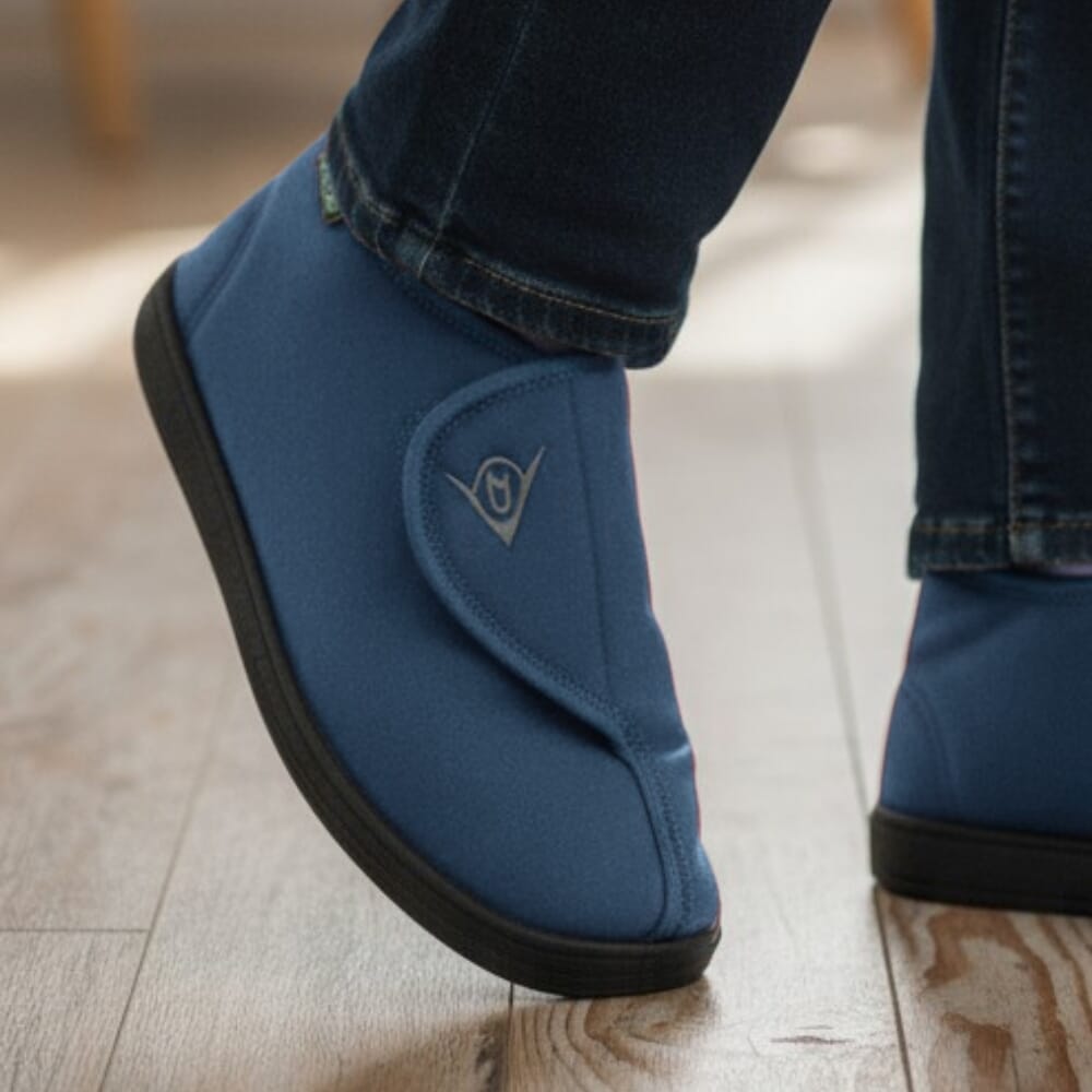 dunlop albert gents slippers blue in use