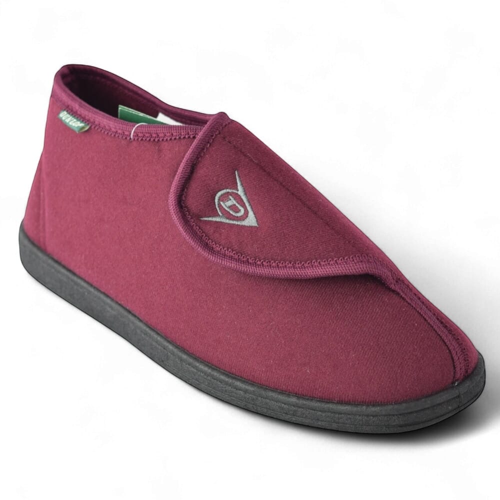 dunlop albert gents slippers burgundy single