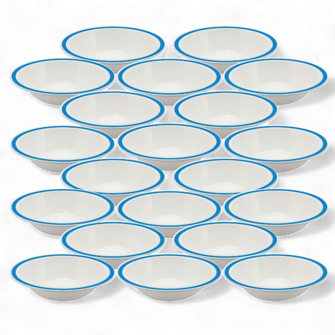 duo bowl 17 3cm blue pack of 20