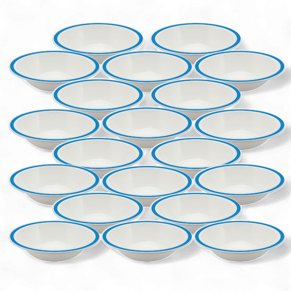 duo bowl 17 3cm blue pack of 20