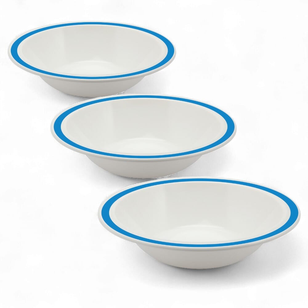 duo bowl 17 3cm blue pack of 3