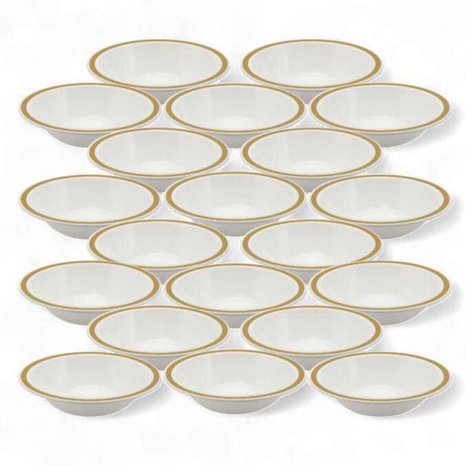 duo bowl 17 3cm gold pack of 20