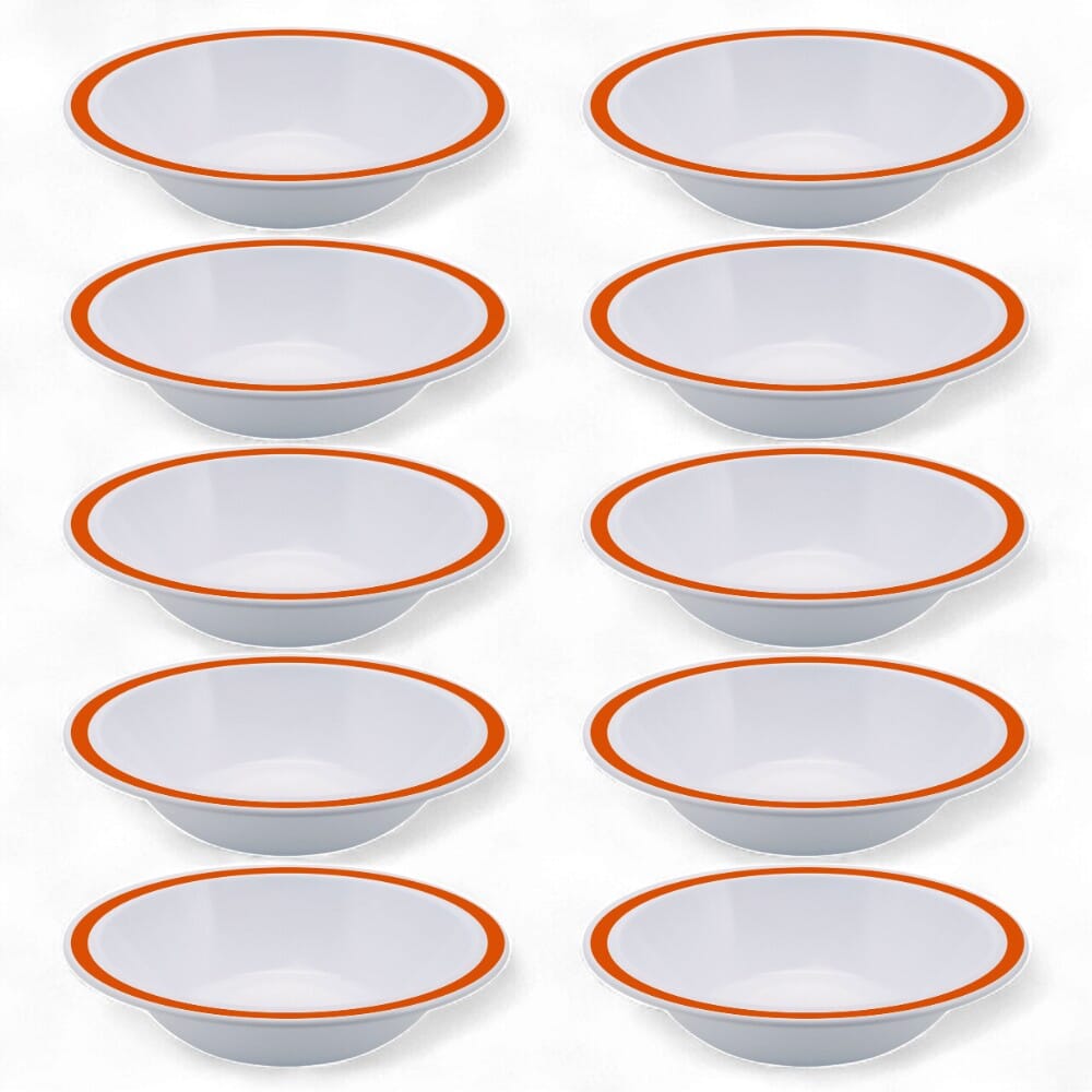 duo bowl 17 3cm orange pack of 10
