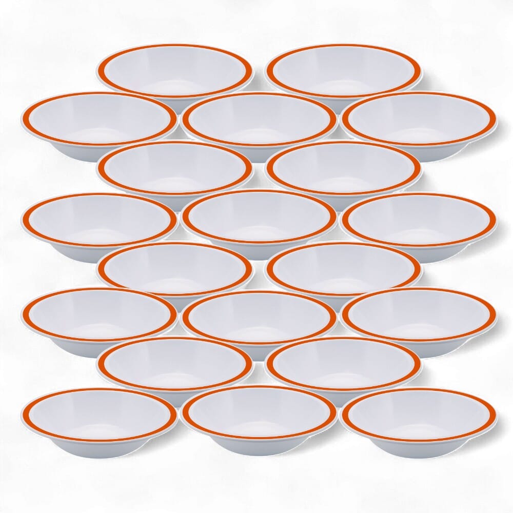 duo bowl 17 3cm orange pack of 20