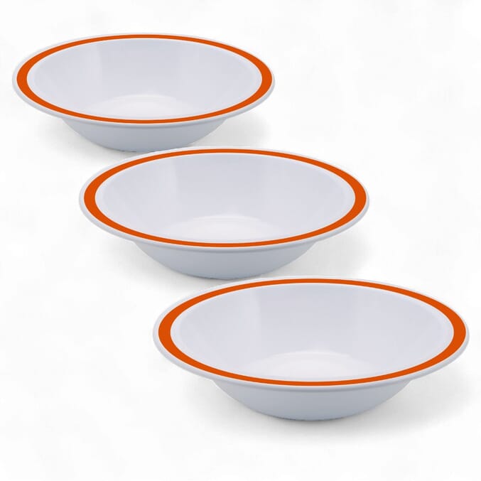 duo bowl 17 3cm orange pack of 3