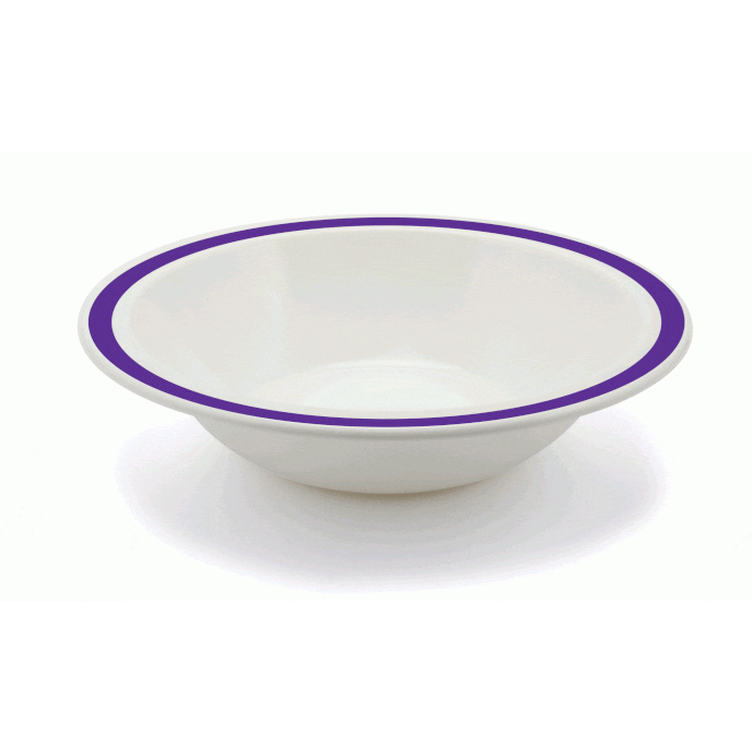 duo bowl 17 3cm purple