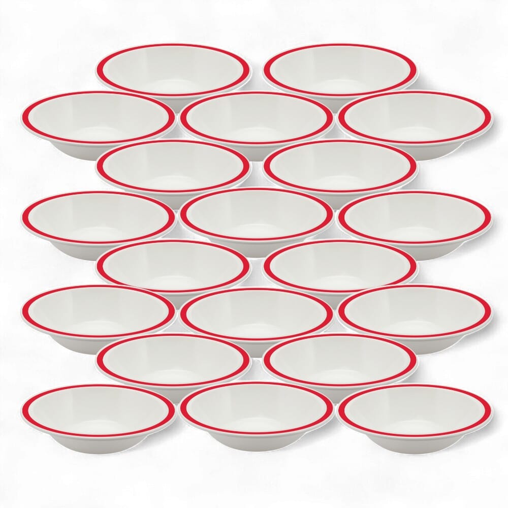 Duo Bowl 173cm Red Pack of 20