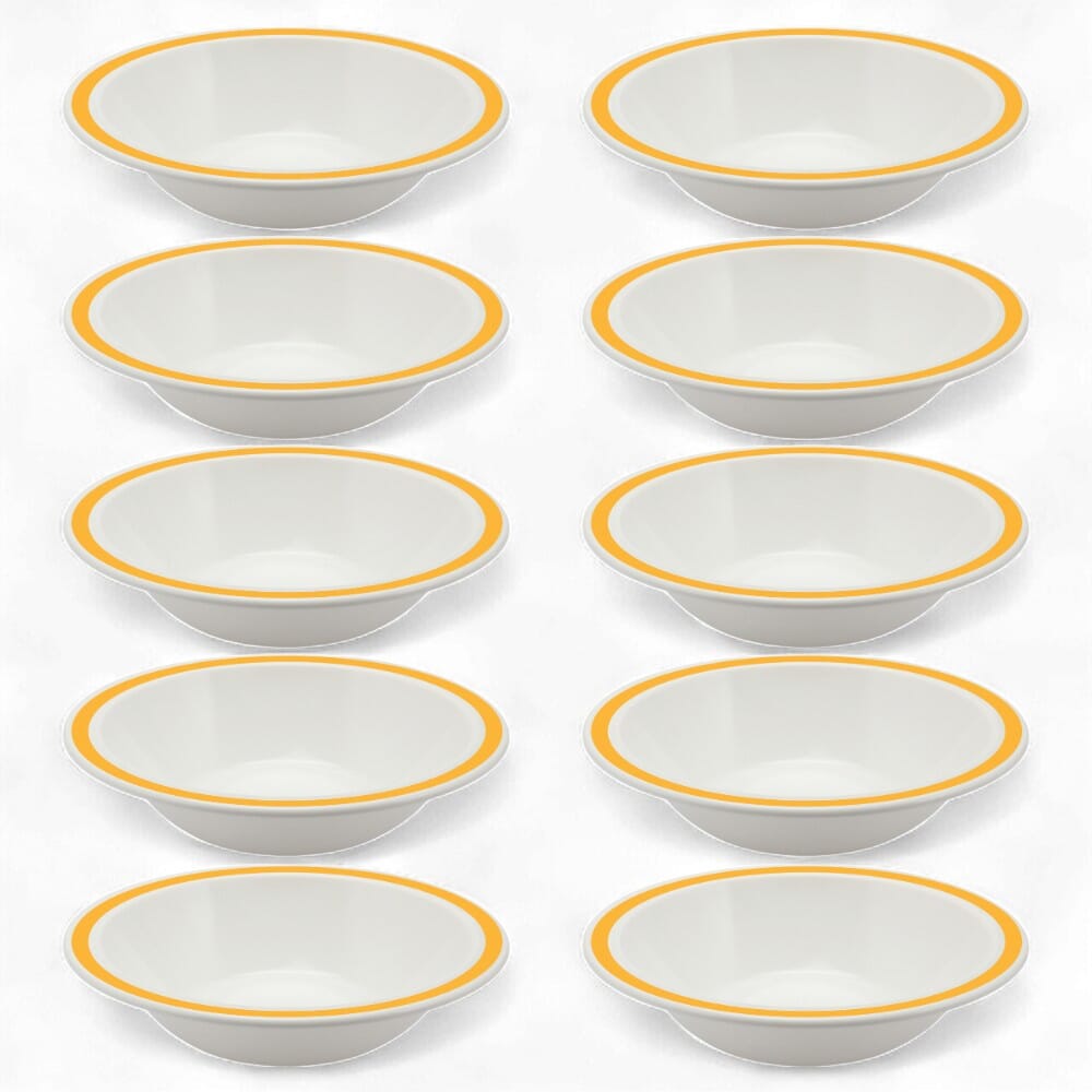 duo bowl 17 3cm yellow pack of 10