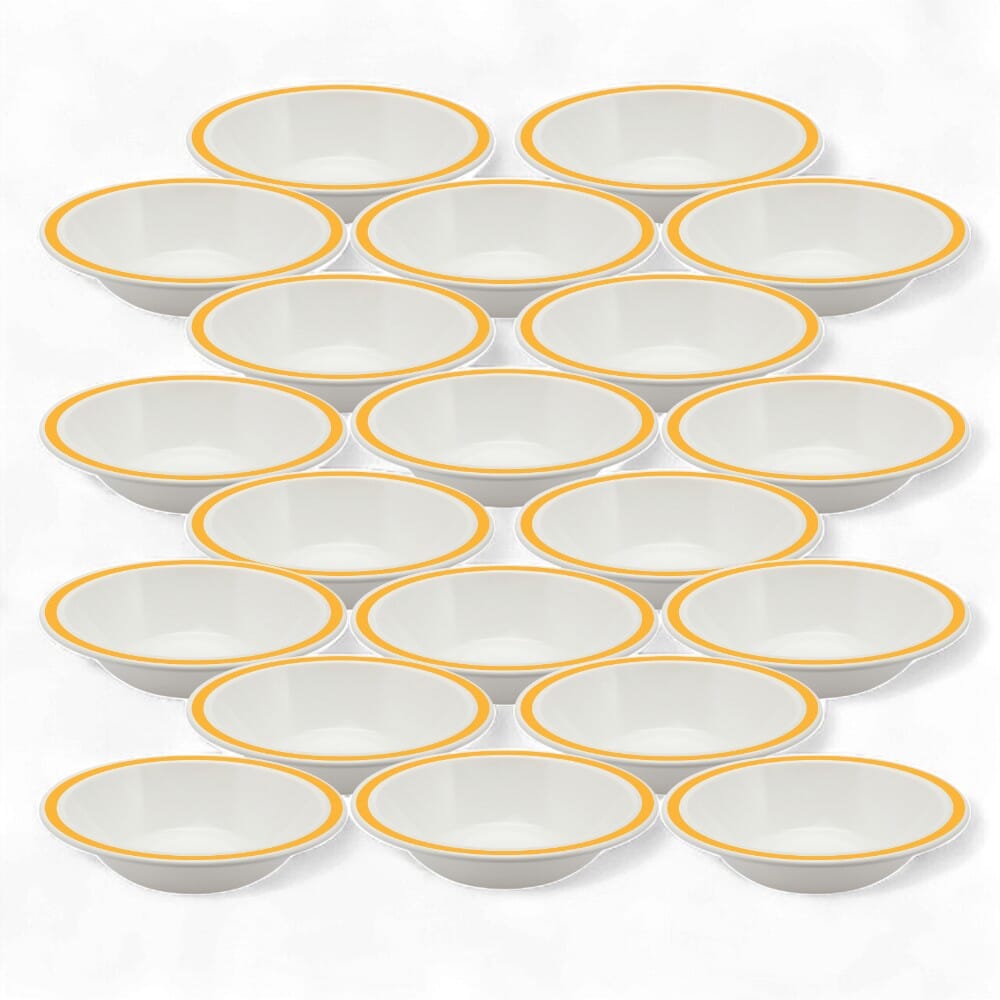 duo bowl 17 3cm yellow pack of 20