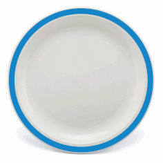 Duo Plate - 17cm - Blue