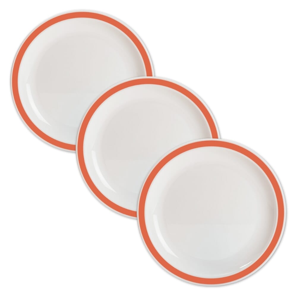 Duo Plate 17cm Orange Pack of 3
