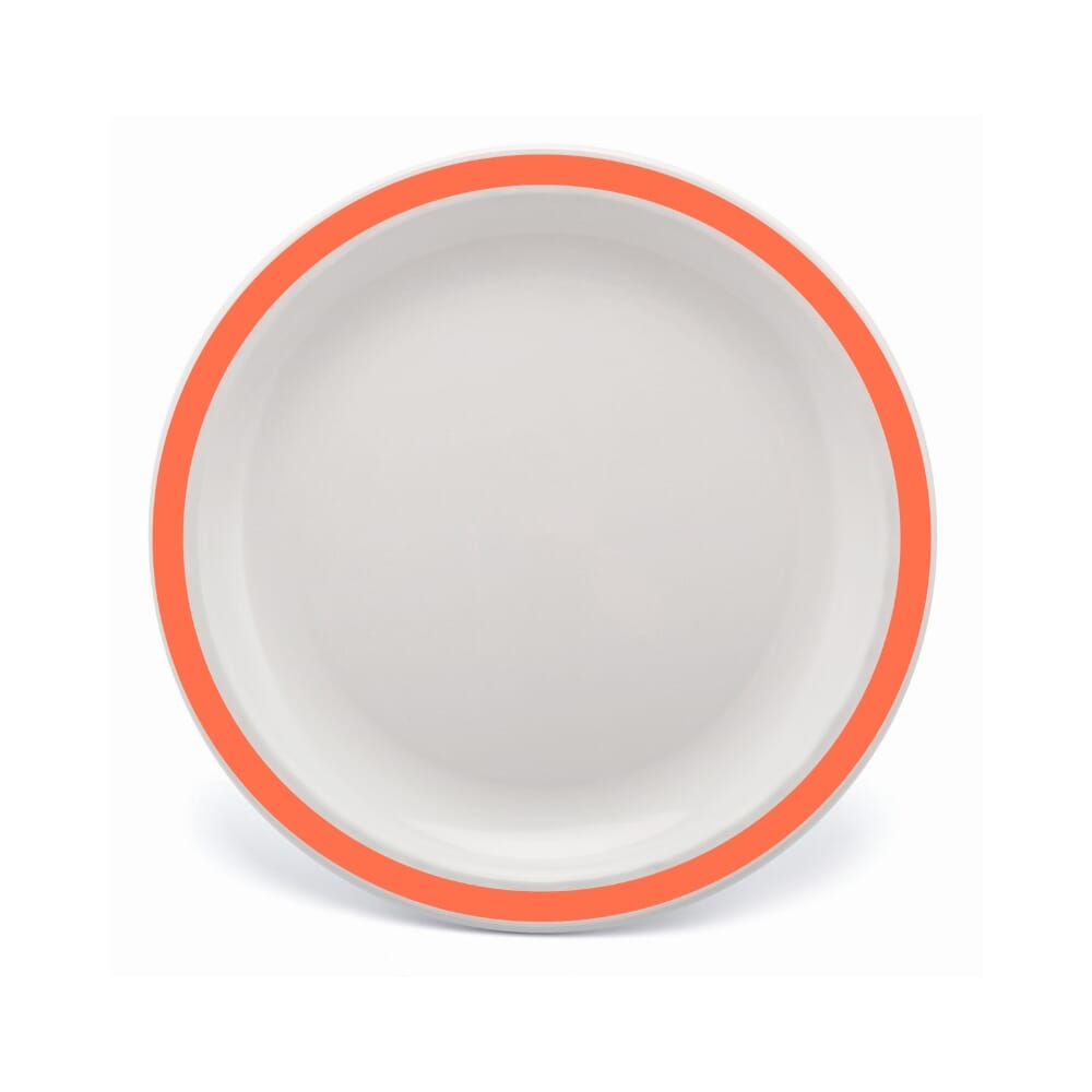 duo plate 17cm orange